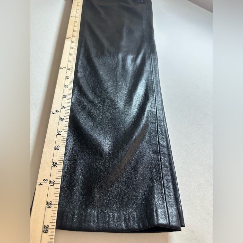Anine Bing Colton Faux Leather Track Pants in Black Size Small EUC - Picture 7 of 7